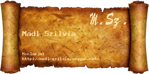 Madl Szilvia névjegykártya